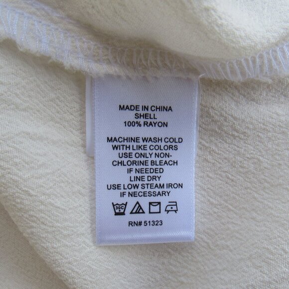 1.State Womens Asymmetric Tie Detail One Off Shoulder Shell Blouse Size L White - Picture 7 of 9